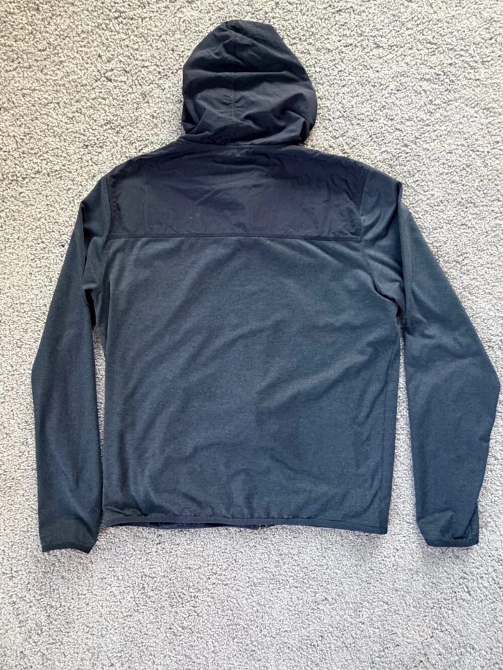Vuori Sunday Element Jacket Ink Heather Blue Grey Full Zip Hoodie M V215